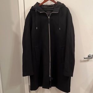 Black Wool Banana Republic Overcoat